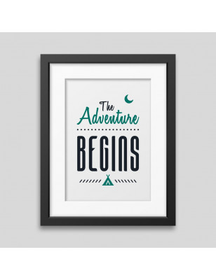 The adventure begins Framed poster